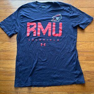 Under Armour Robert Morris University RMU Colonials Shirt Mens Large Blue